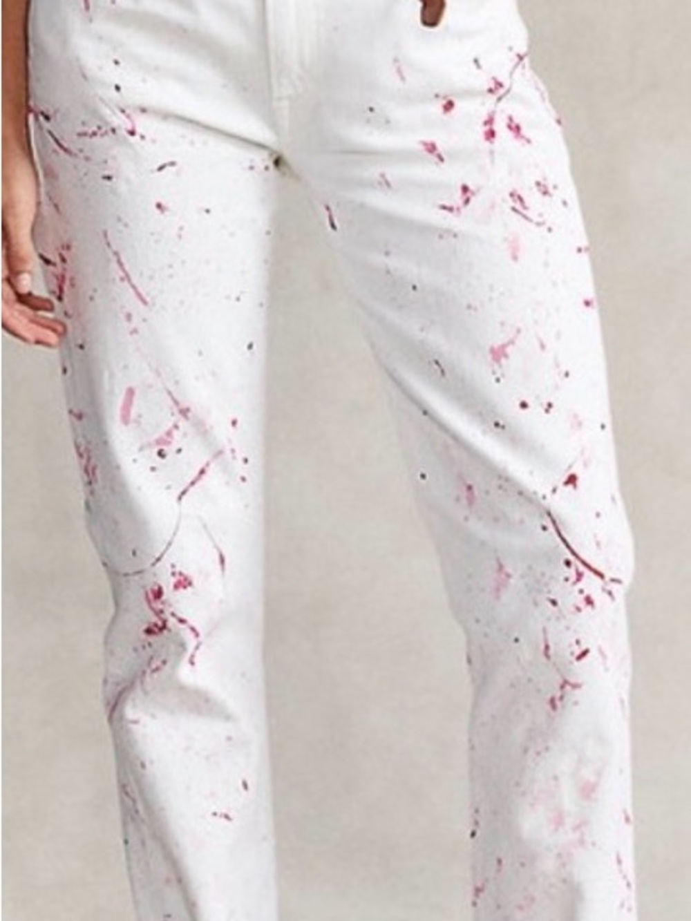 Polo Pink Pony Avery Limited Edition Paint-Splatter Women's Jeans